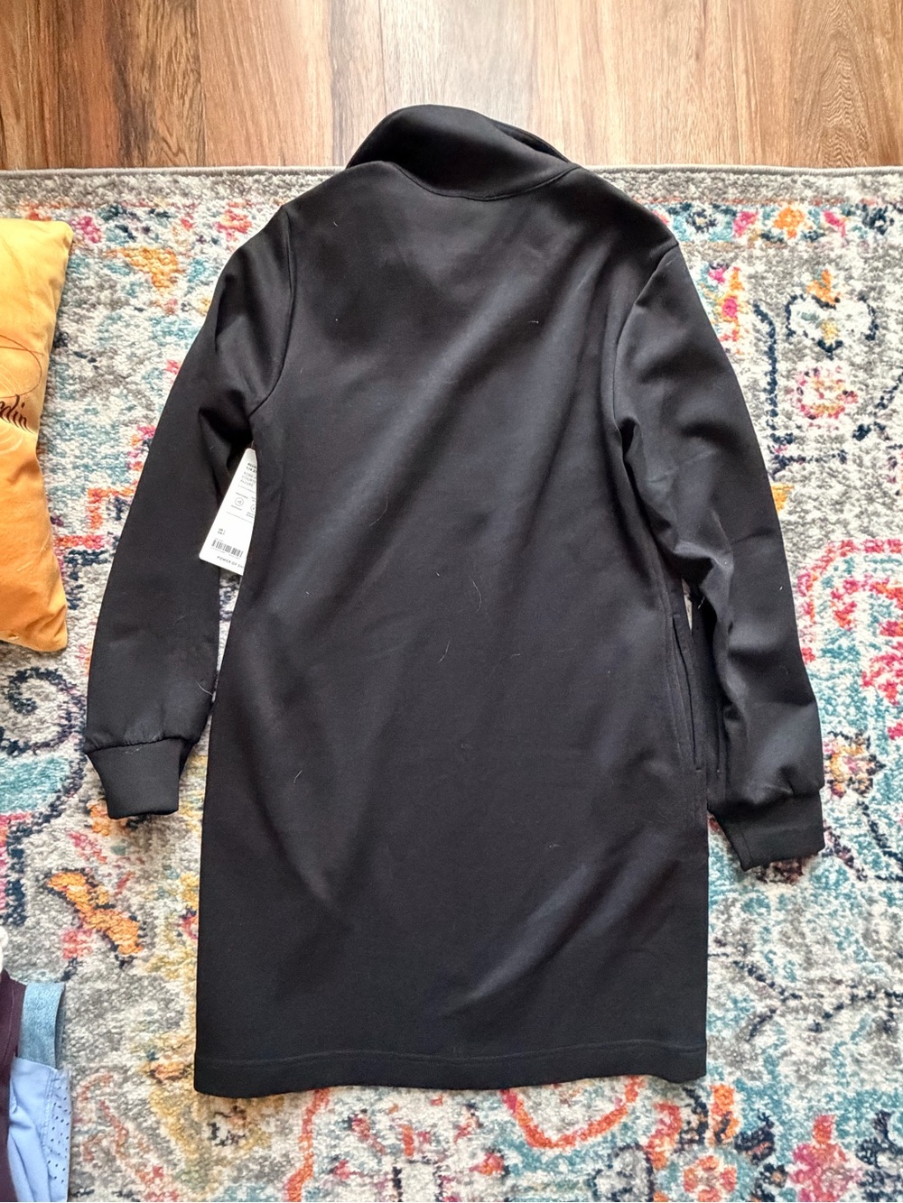 Athleta Black Mini Dress with Long Sleeves